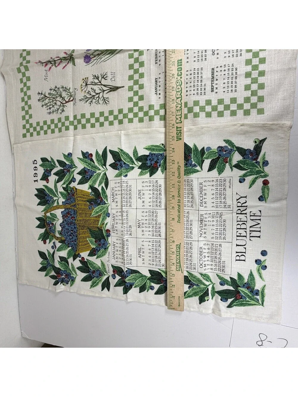 Lot of 18 Vintage Kay Dee Designs Linen Calendar Tea Towels 1980-2002 Collectibl